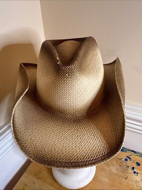 Dallas Hats "Windy Trail" Tea-Stained‎ Straw Cowboy Hat